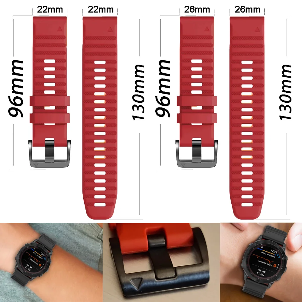 Ǹ  Ʈ,   , Garmin Fenix 7 7X 6X 6 5 5X Plus, Epix Gen Pro 2 Enduro 2 ո Ʈ, 22mm, 26mm