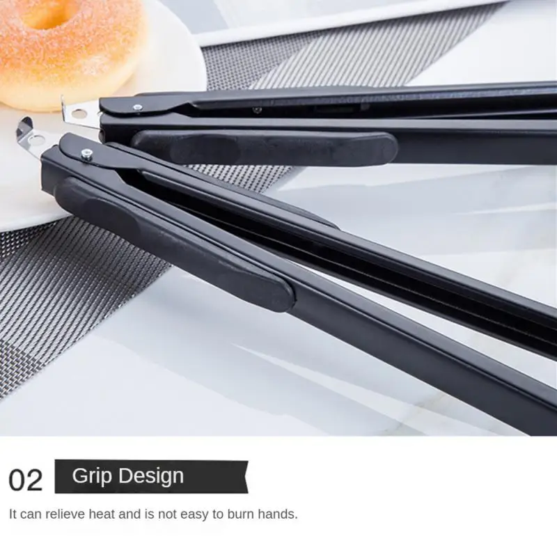 Food Tongs Iron Material Retarding Heat Easy To Clean