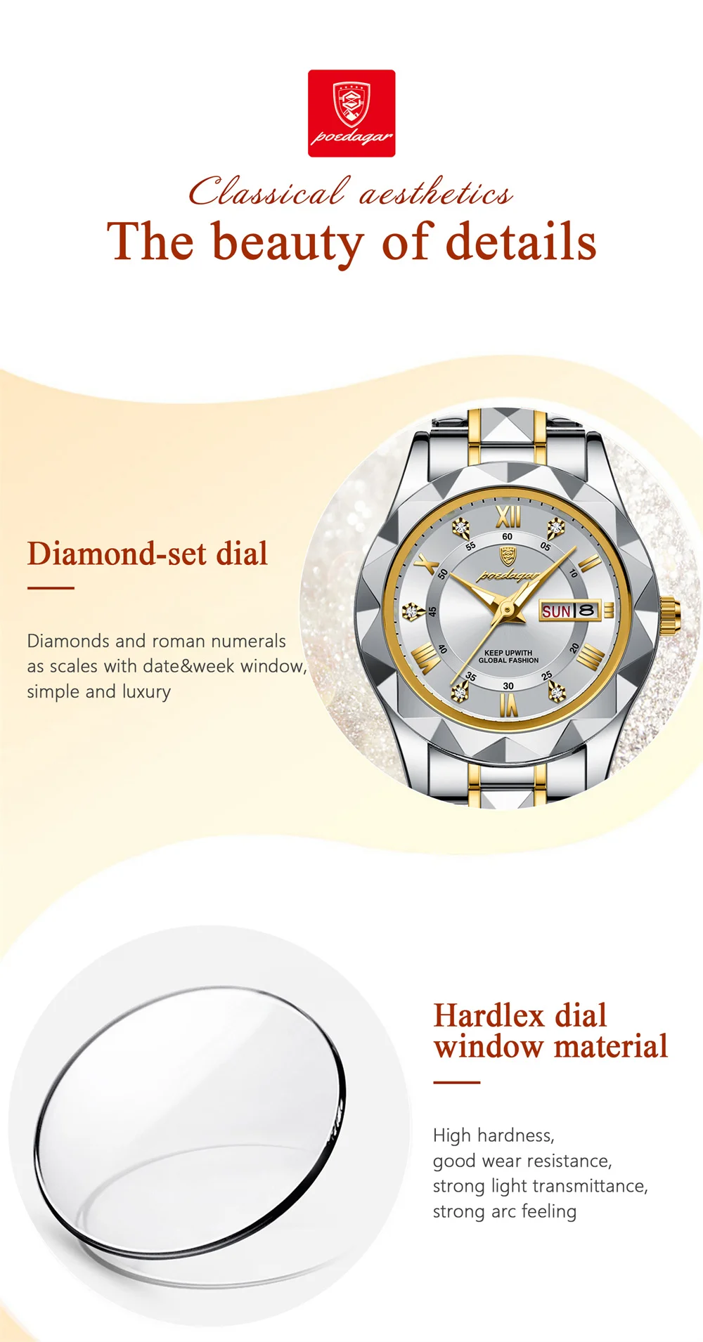 POEDAGAR 306 Women's Watch description image 8
