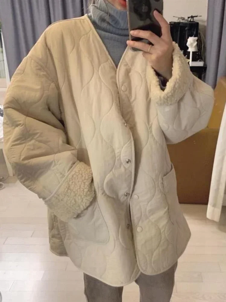 Womens Winter Clothing 2023 Jackets Warm Quilted Coat Fashion Casual  Cotton-padded Clothes New in Outerwears