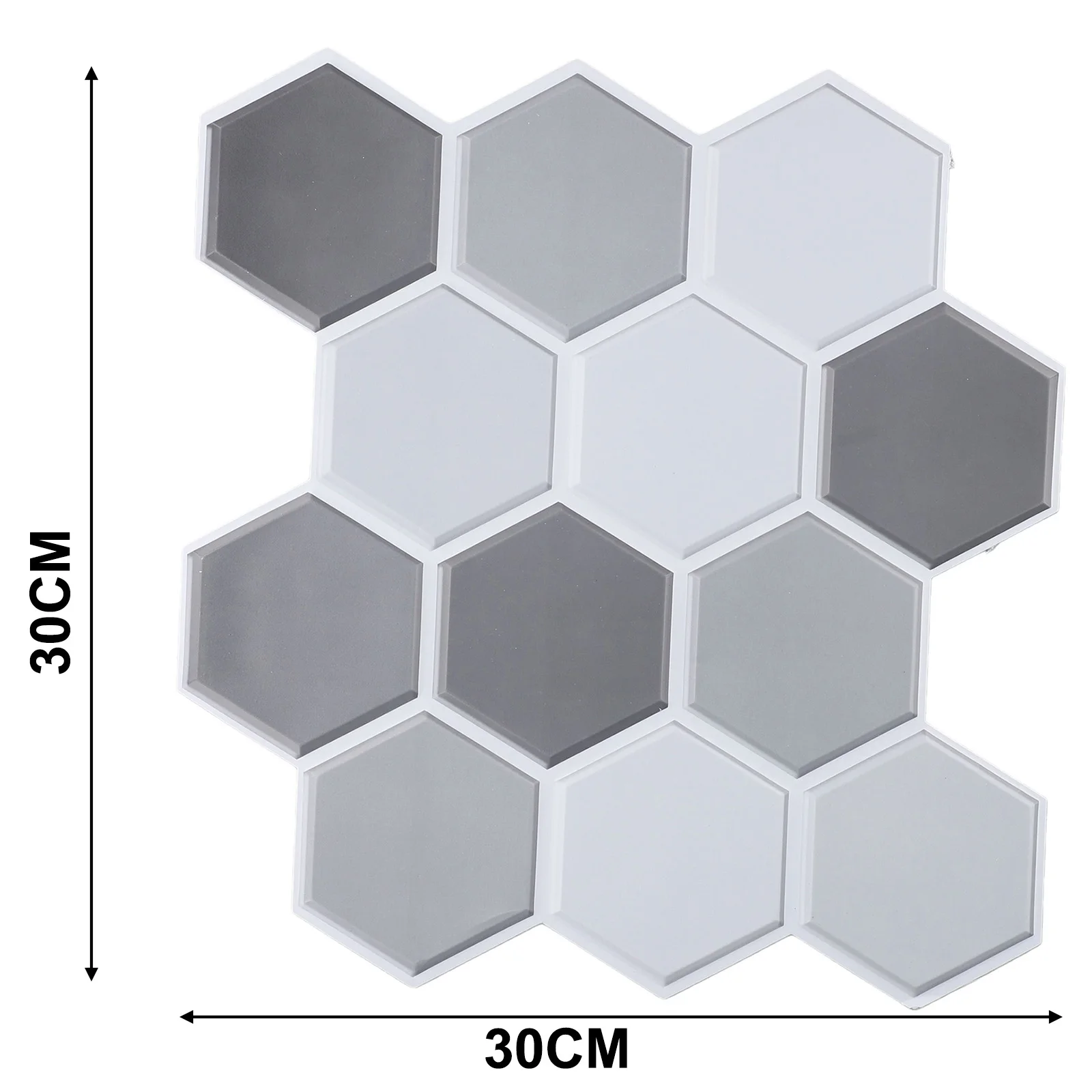 

Decal Decor Mosaic Wall Sticker Waterproof DIY Easy Use Ornament Protective Shower Areas 30*30cm Not Fade Kitchen