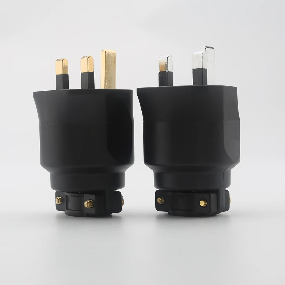 Audiocrast Fi-Uk(G) Hi-End Ac Power Electric(M) Fused 13A Maschio 3 Pin Uk British Plug Fusibile Connettore Spina