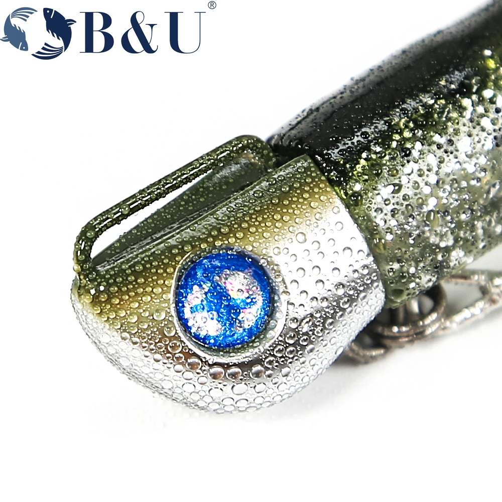 B&U SAND EEL 33G Salzwasser Weicher Angelköder Schwanz Jig Kopf Haken Minnow Künstlicher Köder Seebarsch Swimbait Tackle Gear – Detail 6
