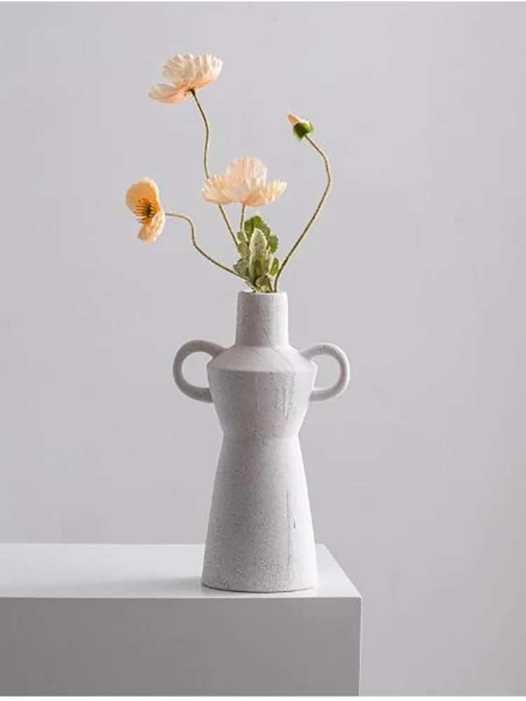 AMPHORA WHITE (midium) 花瓶 繰り返さ