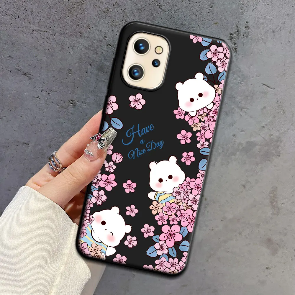 Cartoon Astronaut Pattern Soft Silicone TPU Phone Case - Lovely Back Cover s