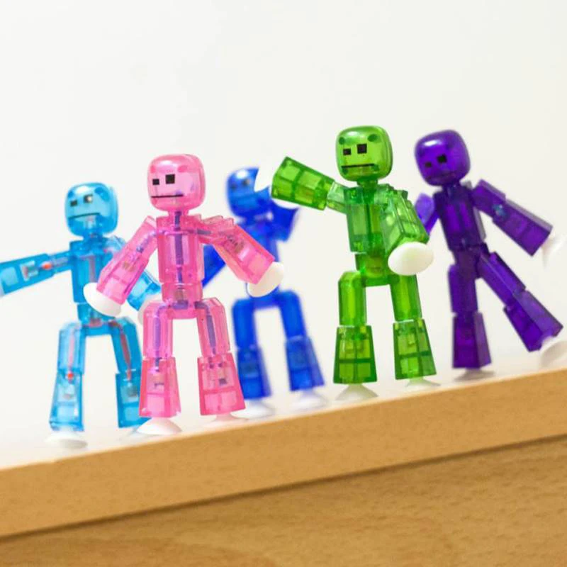 1 szt./2 szt. Zestaw przyssawki Robot fotografia akcji Studio animacja zabawka dla dzieci prezent urodzinowy Stikbot Stikbot Stikbot