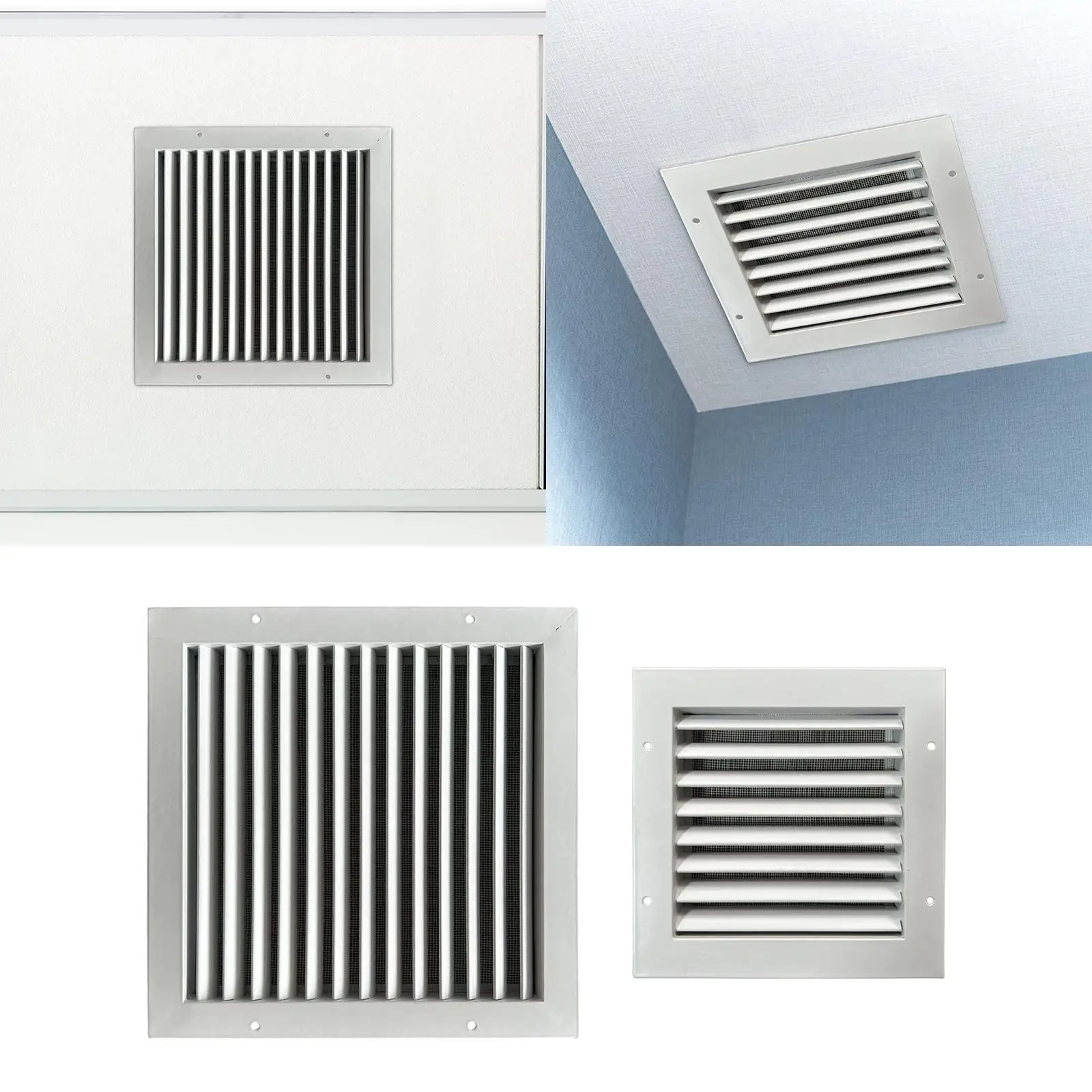 Air Vent Louver Durable Square Linear Bar Grilles for Subway Garage Office