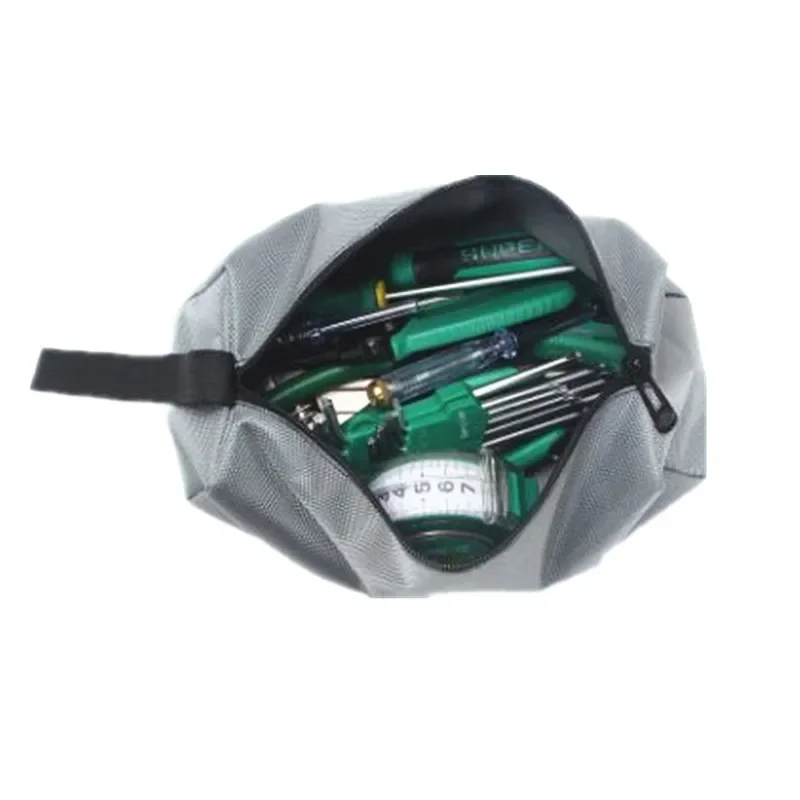 휴대용 캔버스 방수 도구 보관 가방, 스크루 드라이버 플라이어 수리 손 작은 도구 정리 전기 키트 팔찌