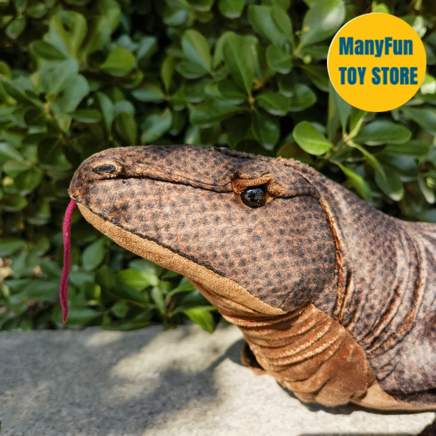 Komodo Dragon Plush Toy High Fidelity Iguana Plushie Gaint Lizard Peluche Lifelike Stuffed Animals Simulation Doll Kids Toy 4