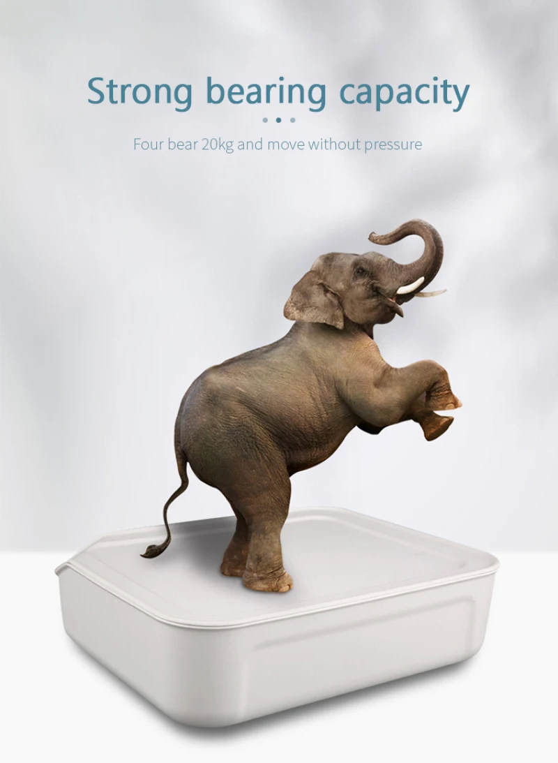 Description Picture 6 of item12PCS Self Adhesive Caster Mini Swivel Wheels Stainless Steel Universal 360 Degree Rotation Pulley for Furniture Storage Box