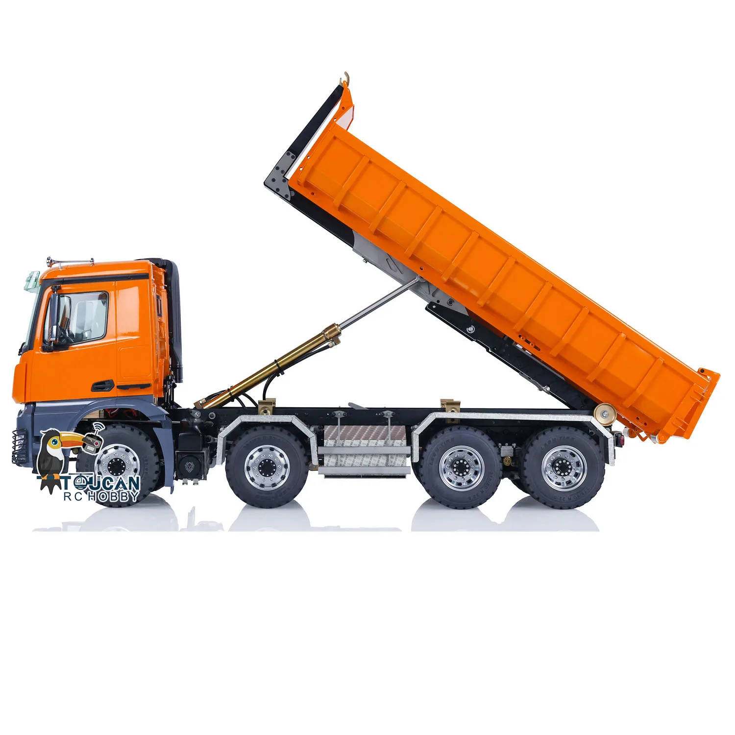 8X8 LESU 1/14 RC Hydraulic Dump Truck K3363 Roll On/Off Dumper Remote Control Tipper Tamiyaya Electric Car Model Toys Thzh1309 4