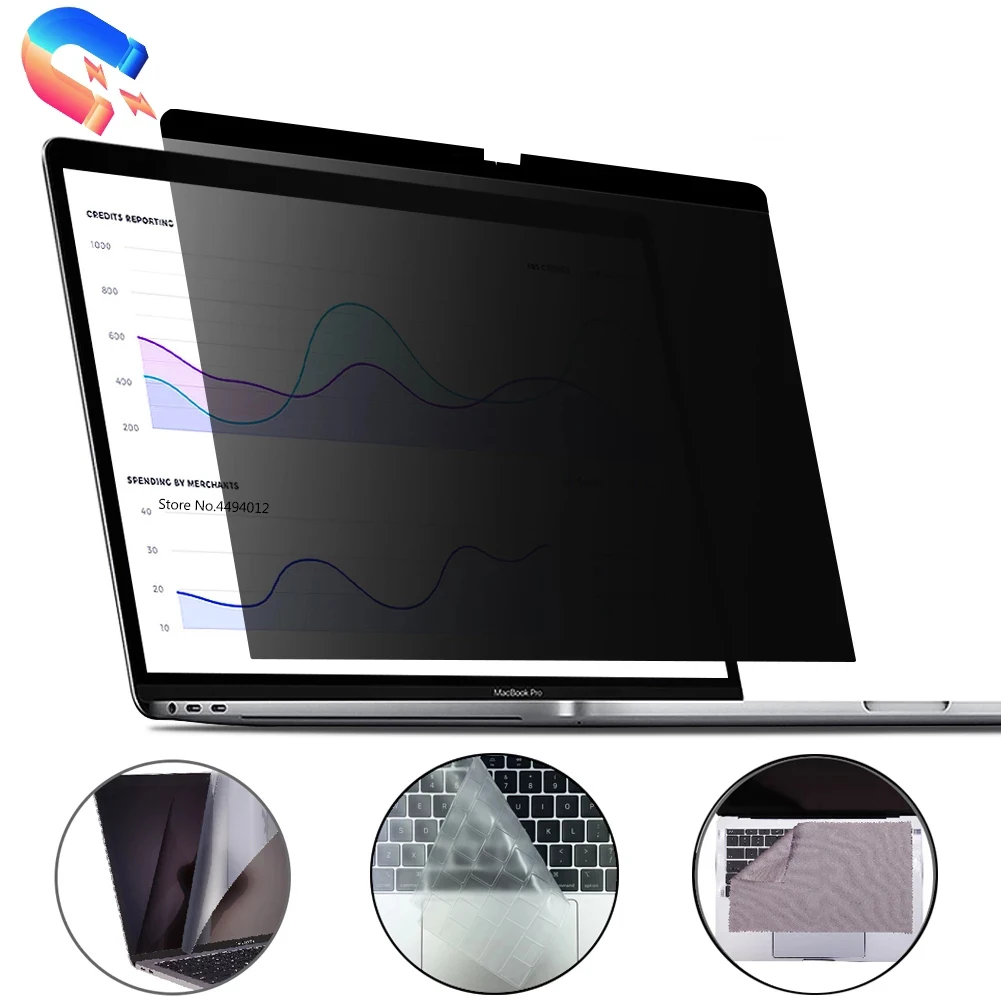 Laptop Privacy Filter For Apple MacBook Pro 16 2021 New A2485 Screen Protectors Film Removable Magnetic Privacy Filter Film
