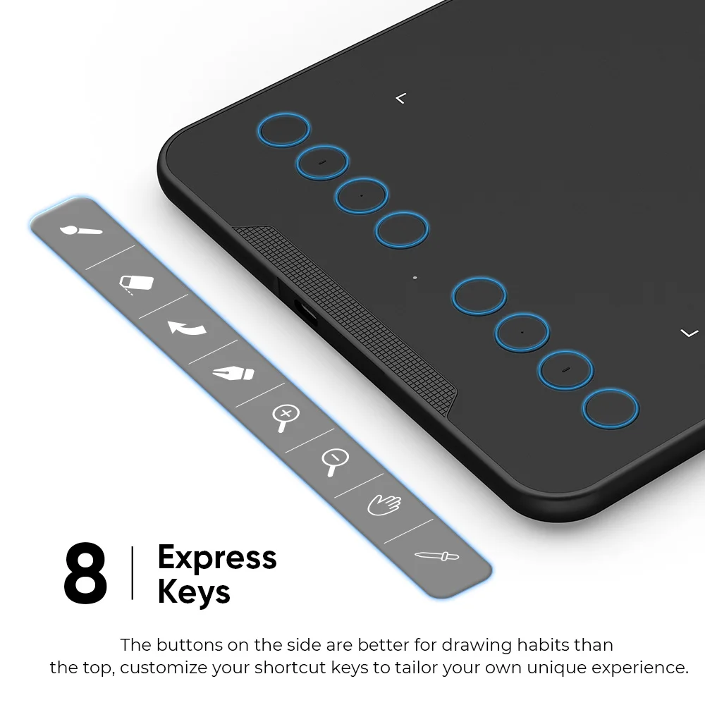 Xppen-deco Mini Tablet Gráfico Digital Desenho Tablet Express Keys 8192 Níveis 60 Inclinação para a Arte Assinatura 7*4.3 - Imagem 2