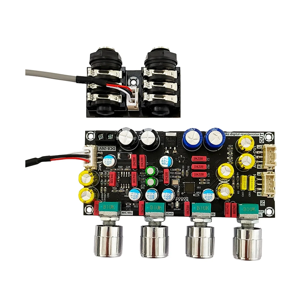 

ZK-AMP Fever караоке ревербератор для платы микрофон K песня предусилитель доска DSP смешивание анти-свисток