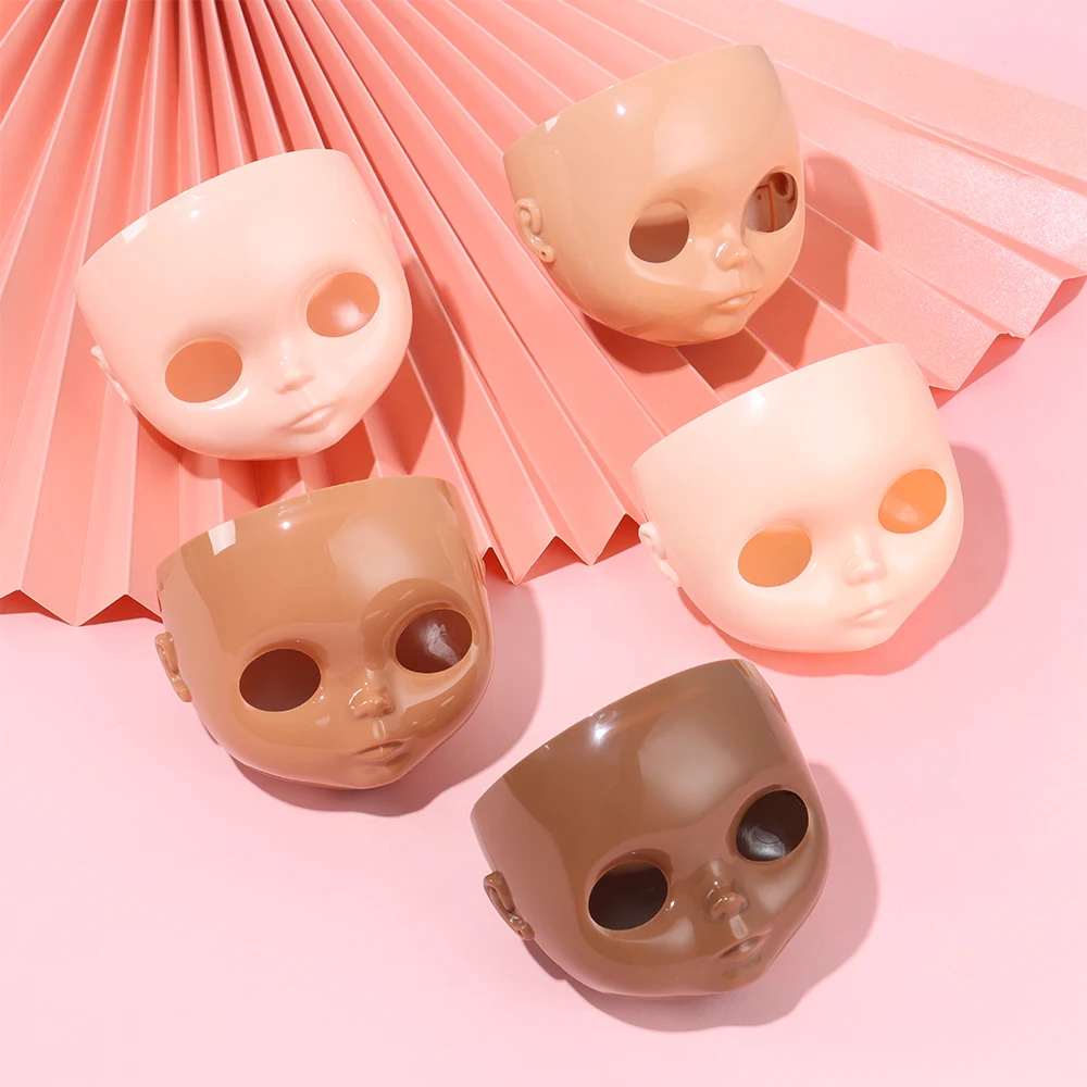 1/6 Blyth DIY Doll Factory Dolls Faceplate Backplate 30cm Plastic Blyth No Makeup Face Screw Toys Accessories 1PC doll accessories