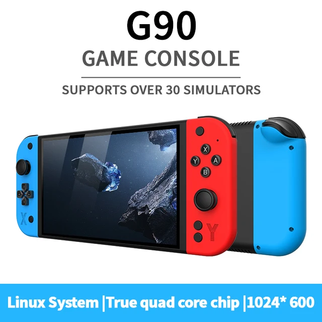 G90 PSP 7 pouces 64GB 4000mAh console de jeu portable arcade adapté pour PSP/PS1 rétro TV contrôleur de jeu cadeau pour garçons 1