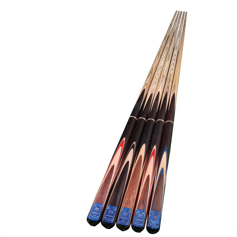 Snooker Cue 3/4 Jointed 9.5mm/10mm Tips with Case Set