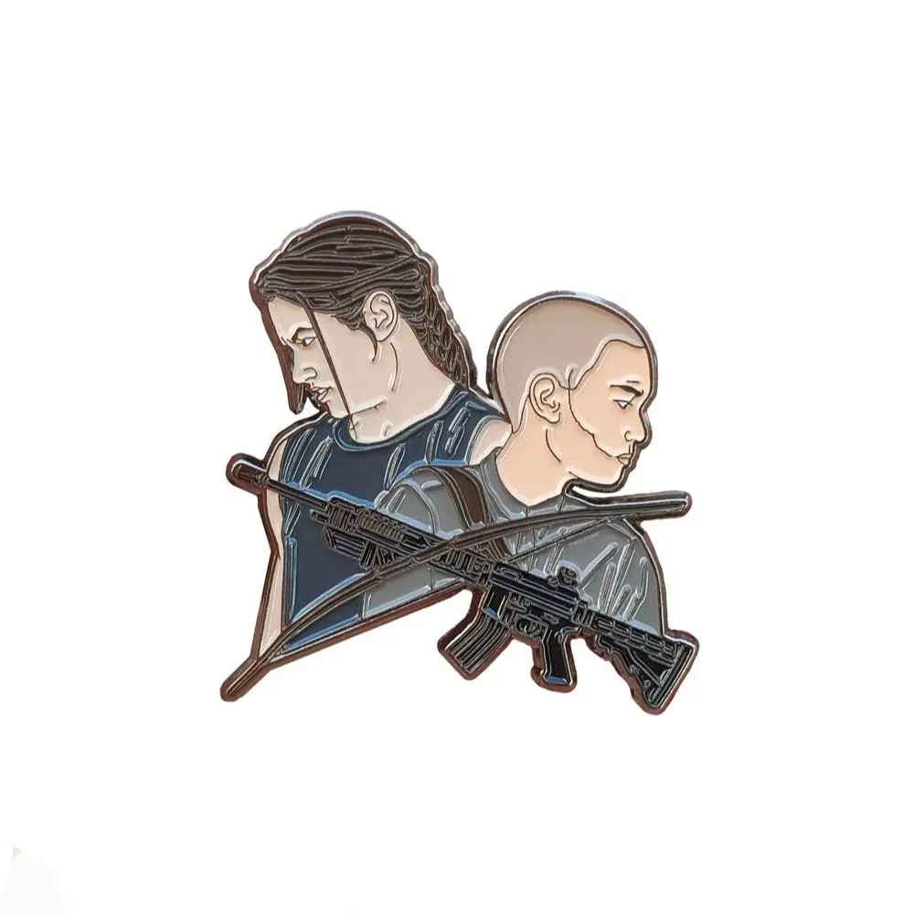 2023 New Classic Game Film Tv The Last Of Us Part Ii Abby & Ev Smalto Pin Bag Cappello Spilla Con Risvolto Gioielli Regalo Cosplay