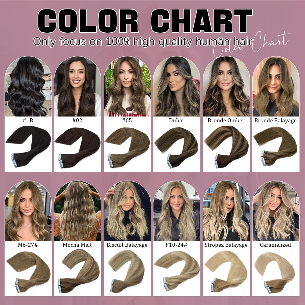 Omber Tape in Hair Extensions Human Hair Blonde Color Natural European 100% Remy Human Seamless Tape in Extensions For Girl human hair extensions hair extensions