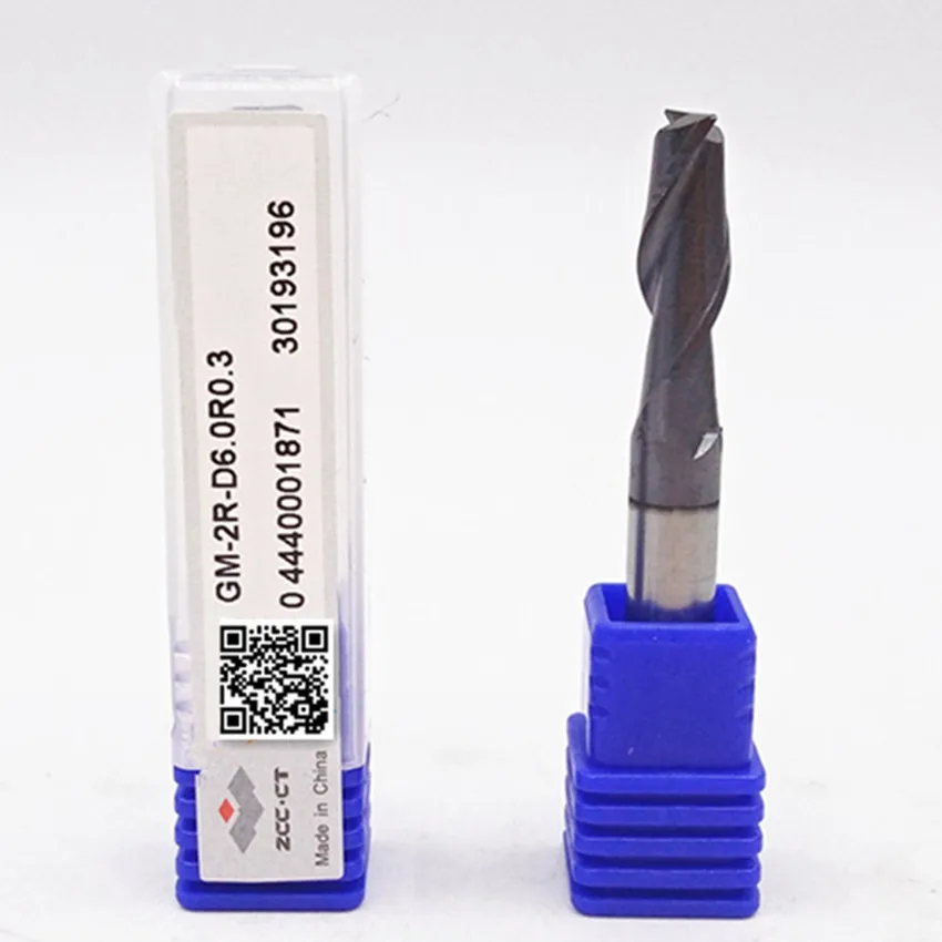 

ZCC.CT GM-2R-D5.0R0.3/GM-2R-D5.0R0.5/GM-2R-D5.0R1.0/GM-2R-D6.0R0.3/GM-2R-D6.0R0.5/GM-2R-D6.0R1.0 2 флейты, круглые дуговые концевые фрезы