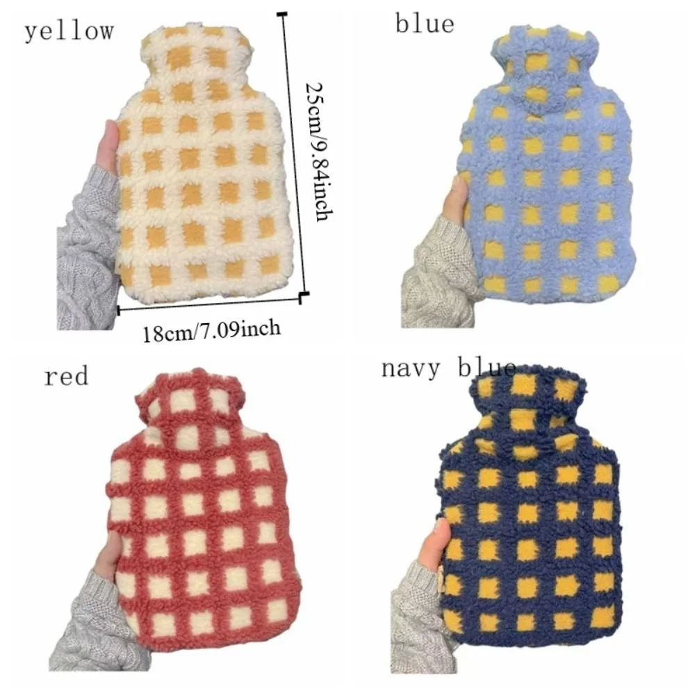 Reusable Hot Water Bag Water Filled Thickened Hand Warmer Soft Large Capacity Detachable Warm Handbag Winter