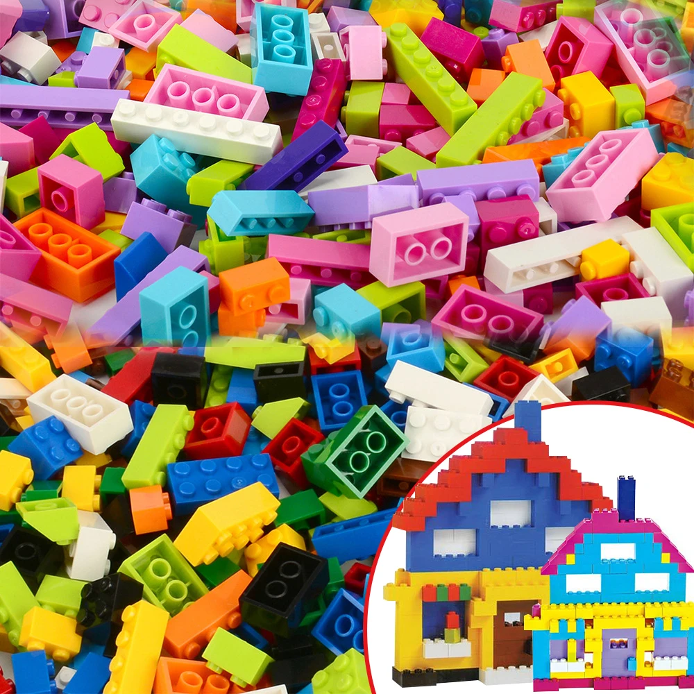 1000 Pieces Building Bricks Blocks Compatible with Lego Brick Building  Replace 