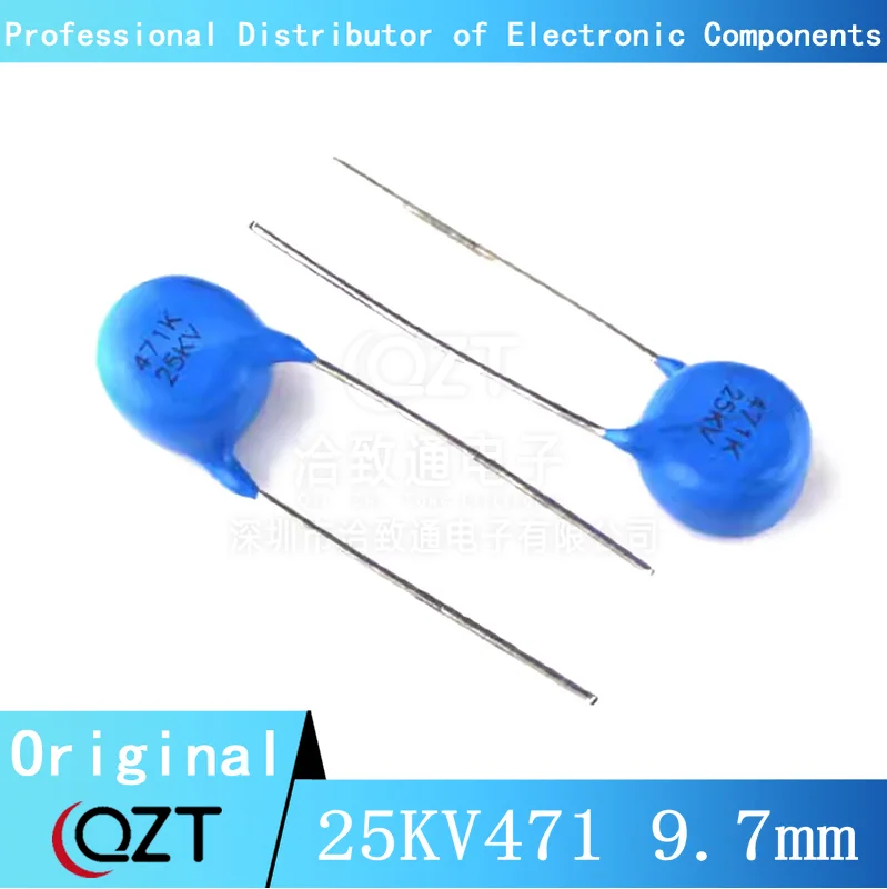 

5pcs/lot-10pcs/lot 25KV471 9.7mm 471K25KV 25KV471 470P/25KV CT81 High Voltage Ceramic capacitor