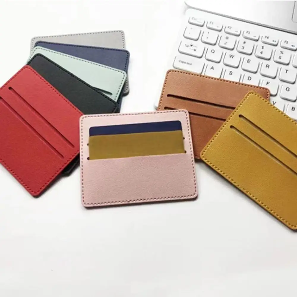 PU Leather ID Card Holders High Quality Ultra-thin Mini Card Package Wallet Case Women Men