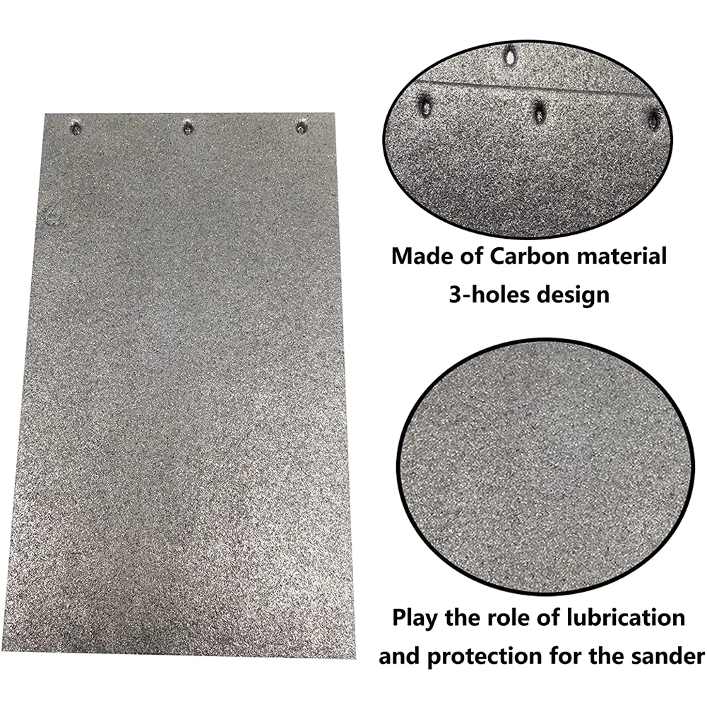 3 Mounting Hole Carbon Base Plate Pad For 9403 MT190 MT9 Belt Sander Carbon Bottom Plates Accessories belt sander base plate