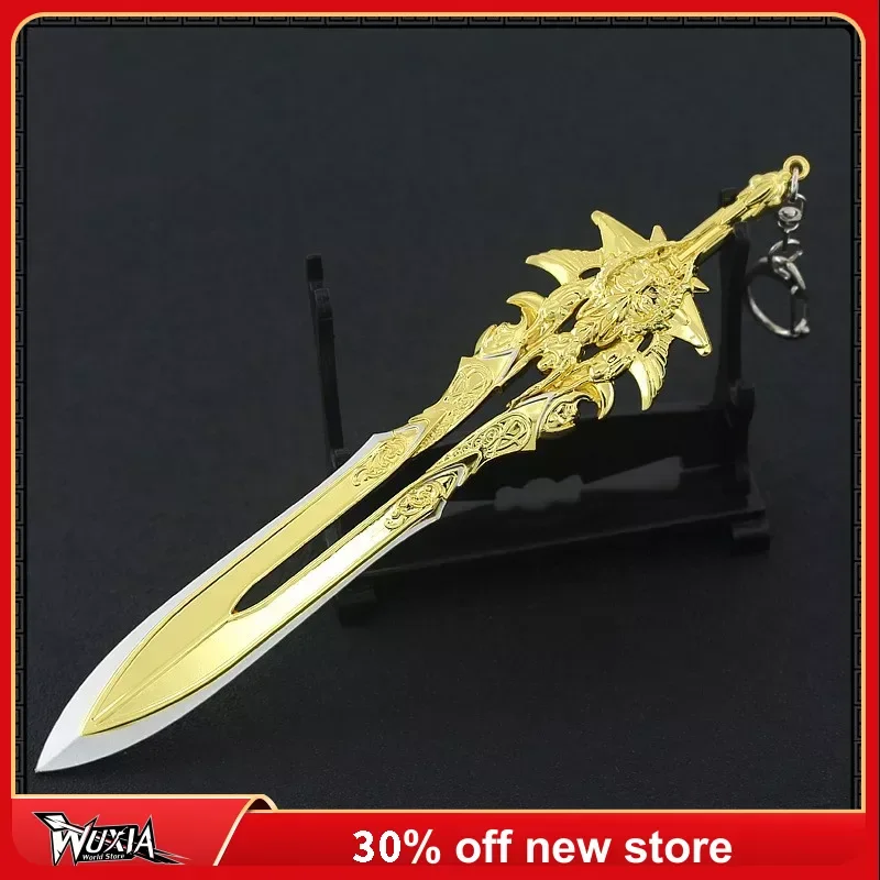 8cm God of War Weapon Blade of Olympus Blades Chaos Zeus Kratos Game Keychain Katana Sword Real Steel Weapon Toys for Kids