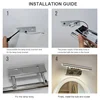 3W/5W/7W Aluminum & Stainless Steel LED Wall Lamp Warm White /White Light for Bathroom Mirror Cabinets Fixtures with Switch 6