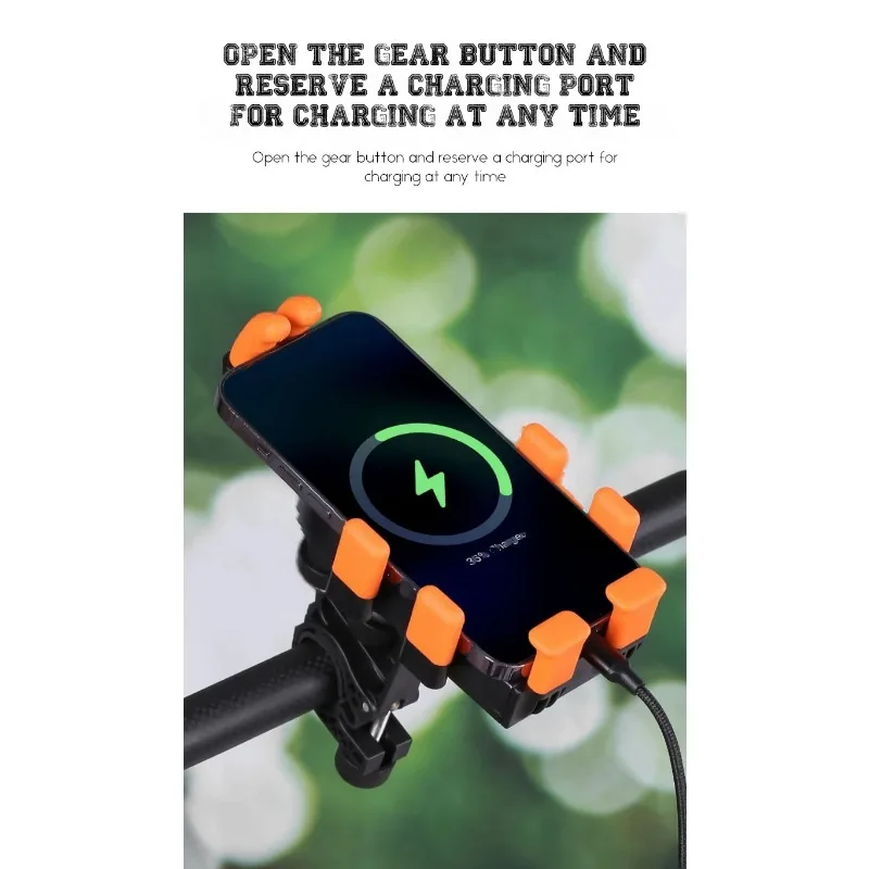 360° Rotatable Bike Phone Holder Shockproof Universal Mount with Secure Non-Slip Grip for Mountain Road Cycling Electric Bicycle