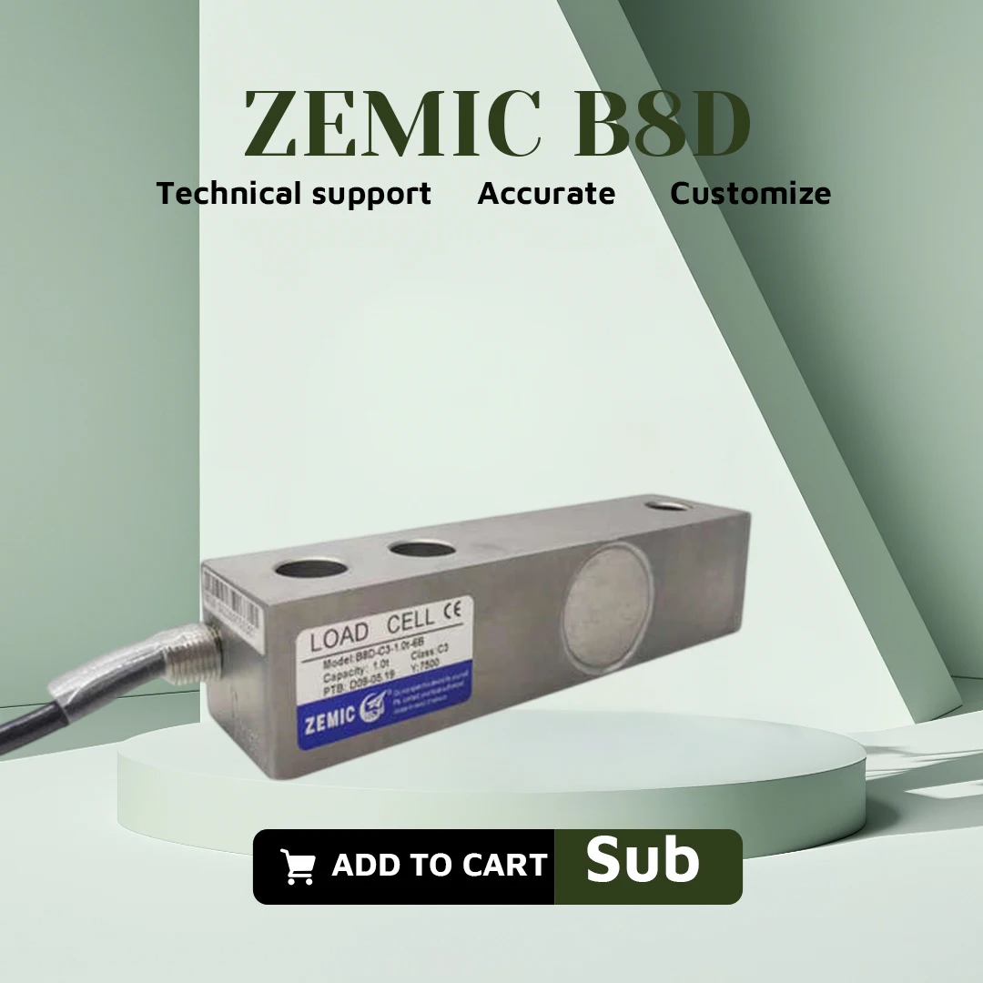 โหลดเซลล์ Zemic B8D, 0.5 ตัน ถึง 5 ตัน, ความแม่นยำสูง, สแตนเลส ...