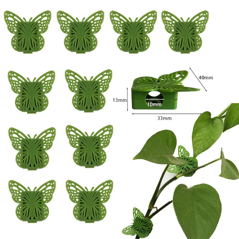 

10/20/30Pcs Plant Climbing Wall Fixture Clips with Adhesive Sticker Invisible Wall Vines Fixing Clips for Indoor Outdoor Decor