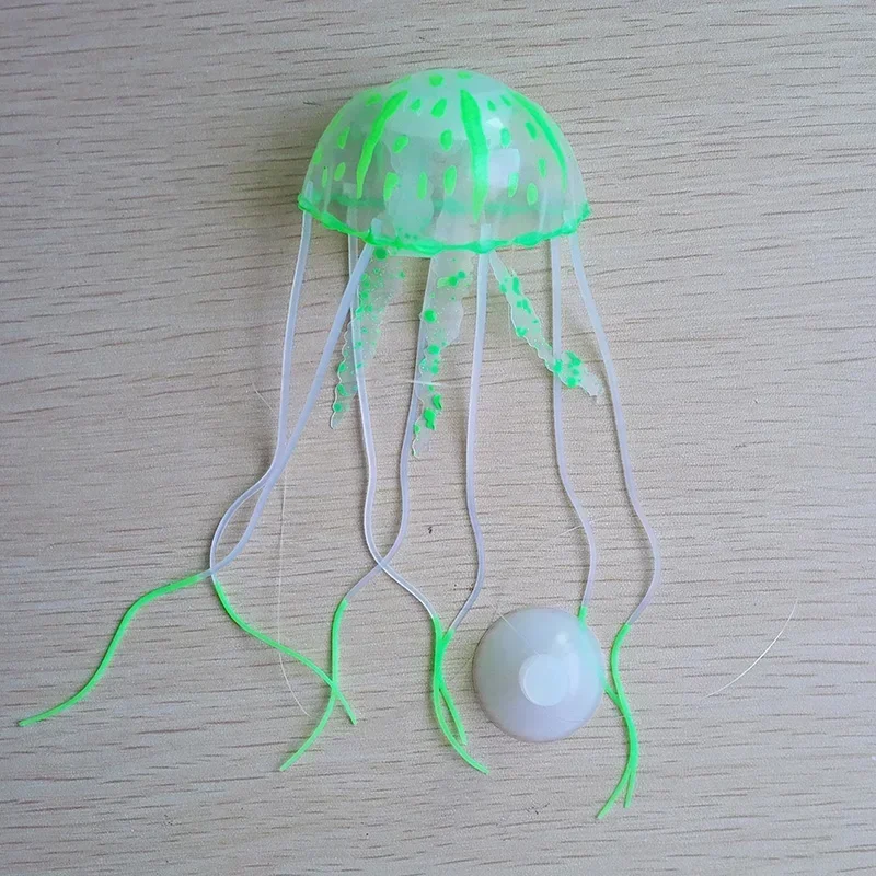 Glowing Effect Artificial Jellyfish Anemone Fish Tank Aquarium Plant Decoration Submarine Underwater Ornament fish tank ornaments fish tank decorations aquarium ornaments artificial plants artificial aquarium plants