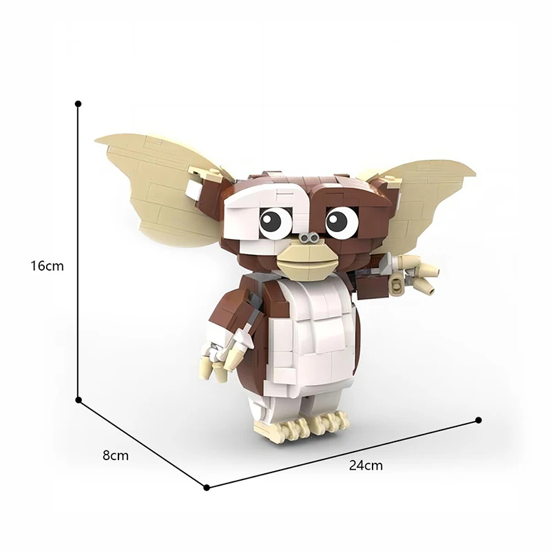 Moc Game Character Gremlinsed Gizmoes Action Figure Elves Building Blocks Comedy Horror Film Brickheadz Halloween Gift Kids Toy 3