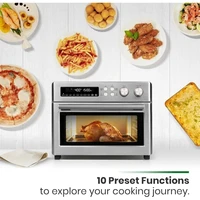 Infrared Heating Air Fryer Toaster Oven Extra Large Countertop Convection Oven Easy Clean with Recipe Book 2