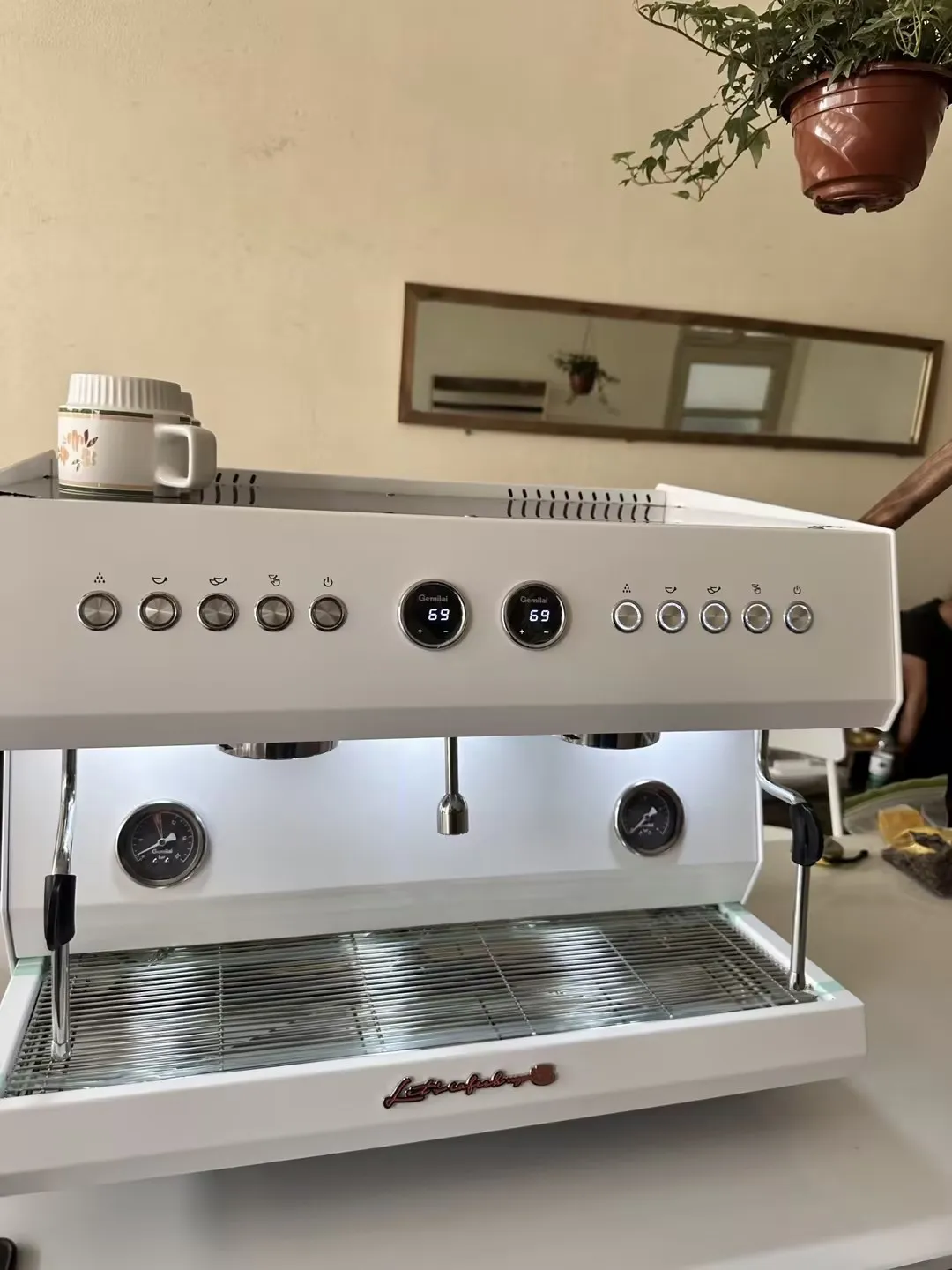 Commercial Coffee Machine CRM3211A 2 Composite Brewing Heads Independent Multi Boiler System Automatic Water Inlet and Outlet