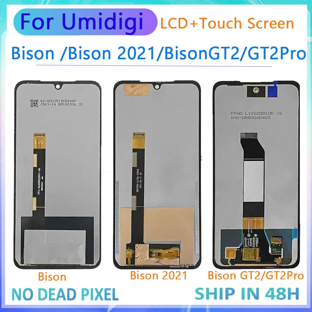 

Оригинальный ЖК-экран для UMIDIGI BISON 2 Pro GT2 GT2 Pro, ЖК-дисплей + цифровой преобразователь экрана в сборе, замена