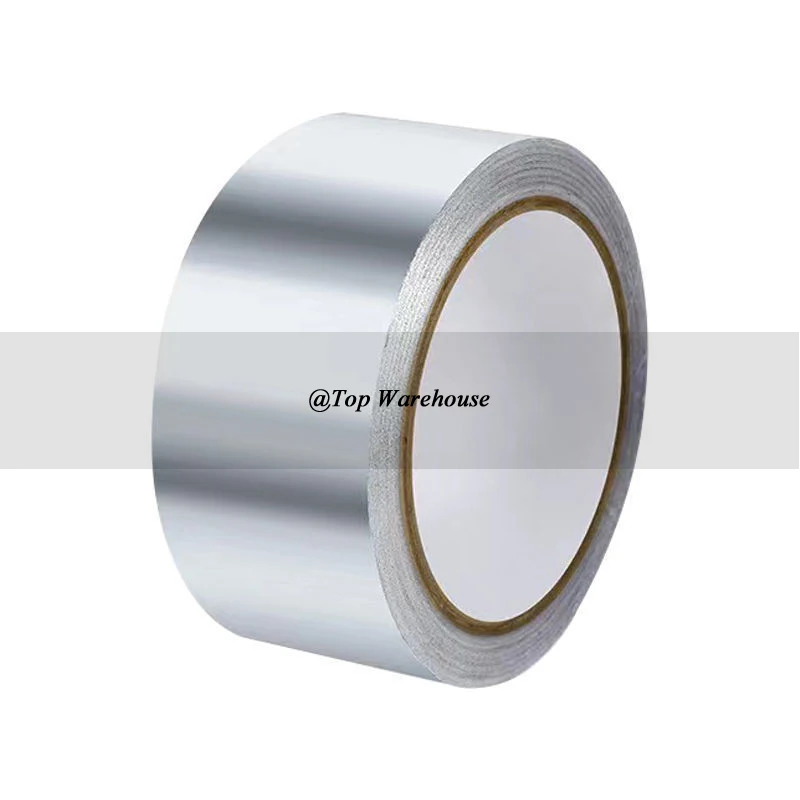 

TopWarehouse aluminum insulation silver foil tape heat-resistant kitchen sink bathroom gap 5cm * 21m adhesive repair supplies