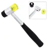 25mm / 30mm / 40mm Rubber Hammer Double Faced Work Glazing Window Nylon Hammer with Round Head and Non-slip Handle DIY Hand Tool 1