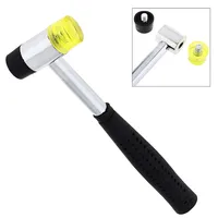 25mm / 30mm / 40mm Rubber Hammer Double Faced Work Glazing Window Nylon Hammer with Round Head and Non-slip Handle DIY Hand Tool 1