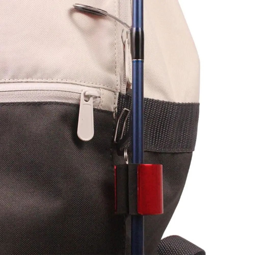 Fishing Rod Holder Clip Metal Housing Support Wearable Belt Clip Stand Up Pole Fishing Accessories