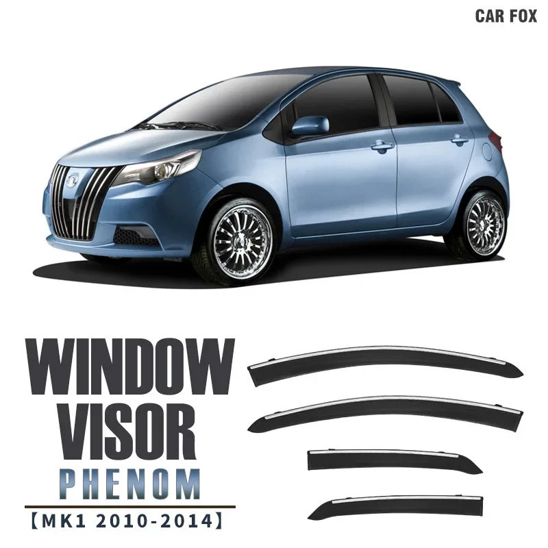 Window Visor Accessories Rain or Shine Side Window Deflector Visor Shades Ventvisor Strip For Great Wall Voleex C10 Phenom