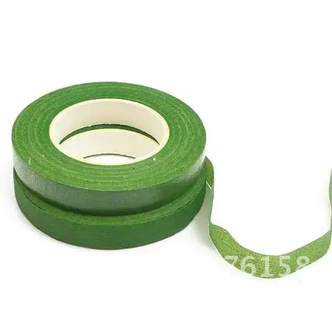 

30 ярдов, 12 мм, цветочное оформление, корсаж, петля для пуговиц, искусственный цветок, тычинки, флористическая зеленая лента, нейлоновая модель