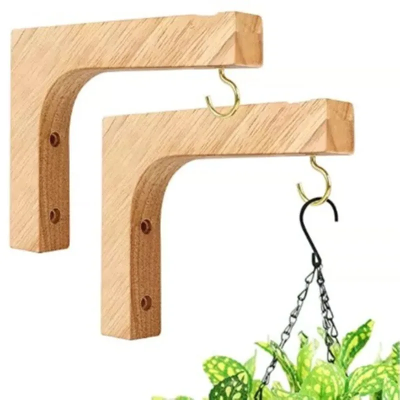 

Nordic Natural Wood Wall Plant Hangers Hanging Flower Pot Hook Nordic Flower Bracket for Lanterns Wind Chimes