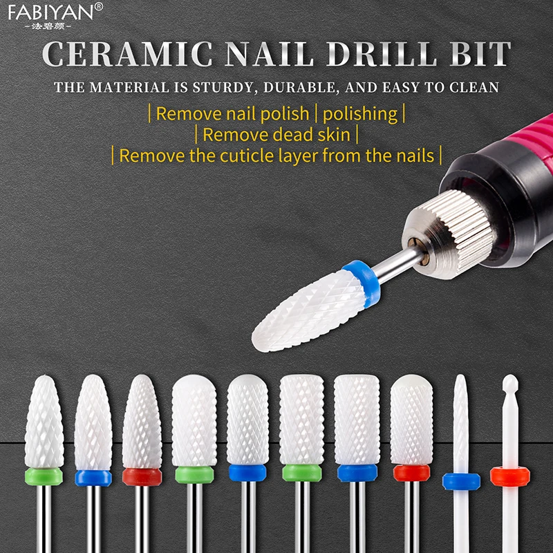 6/7 Punte Diamantate Per Trapano Per Unghie Set Frese Per - Foto 6