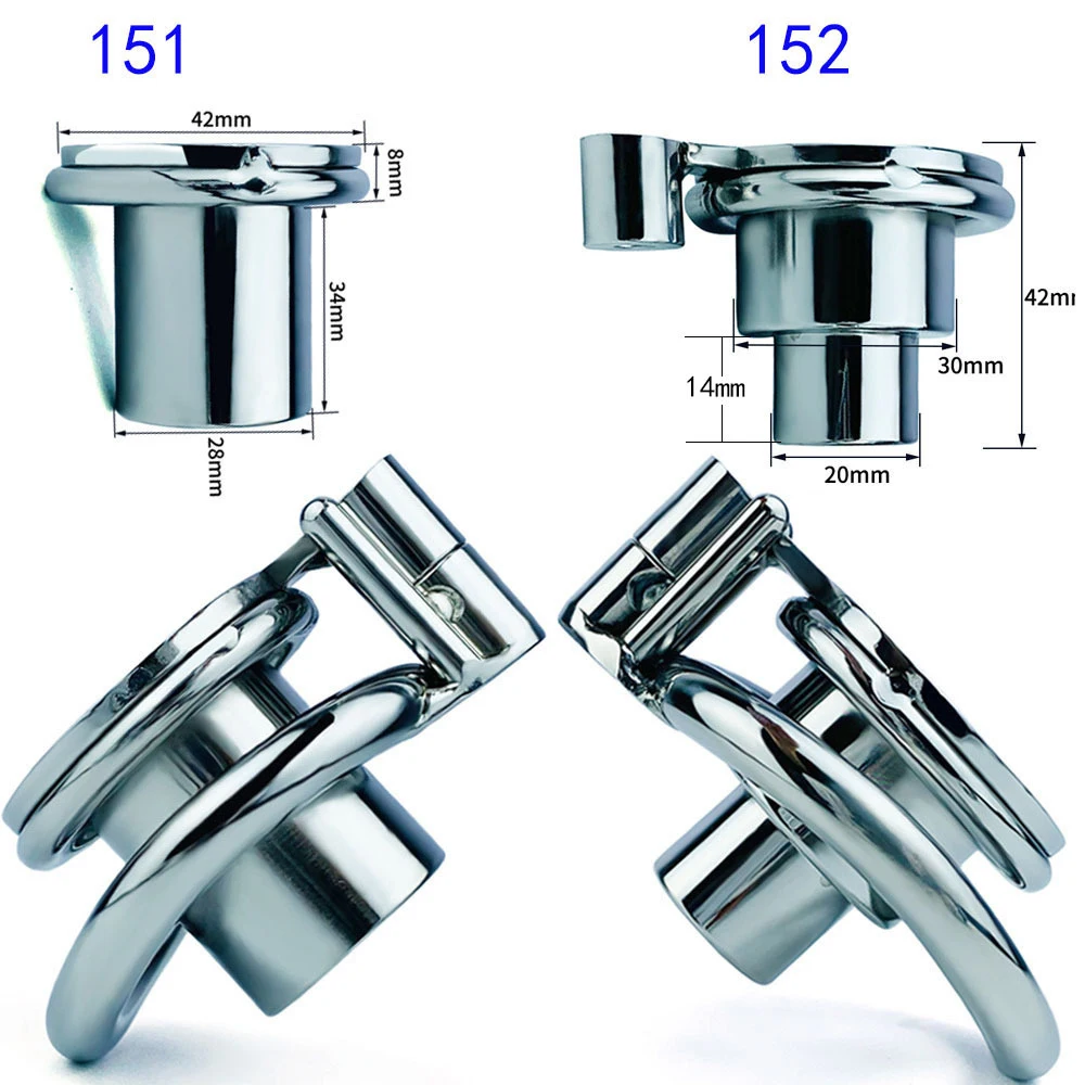 Stainless Steel Inverted Plugge Sissy Male Chastity Cage with Removable Catheter Sex Toys for Men Penis Erotic Urethral Lock