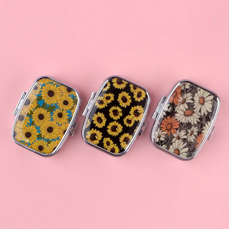 Van Gogh Art Mini Pill Box 2-Compartment Medicine Pill Organizer Household Portable Medicine Storage Box Travel Jwelery Gift - Image 3