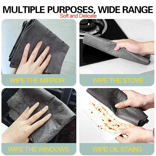 5Pcs Thickened Magic Cleaning Cloth Microfiber Surface Instant Polishing Household cleaning cloth For glass windows mirrors car 5